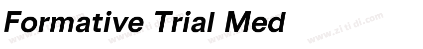 Formative Trial Med字体转换